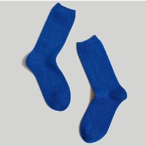 Madewell (Re)sourced Wool Cashmere Blend Blue Trouser Socks